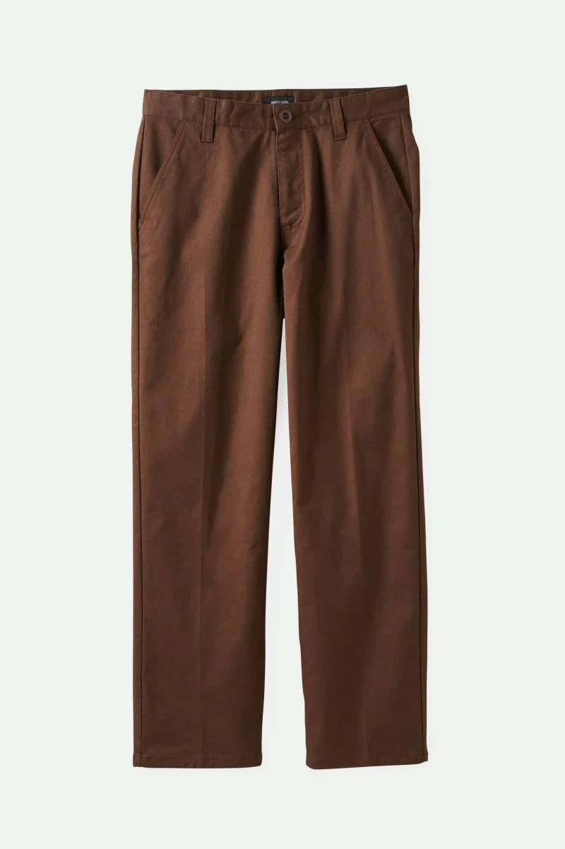 relaxed chino pants pinecone brown