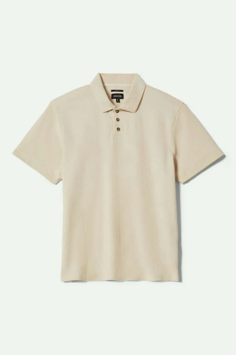 ribbed whitecap summer polo shirt