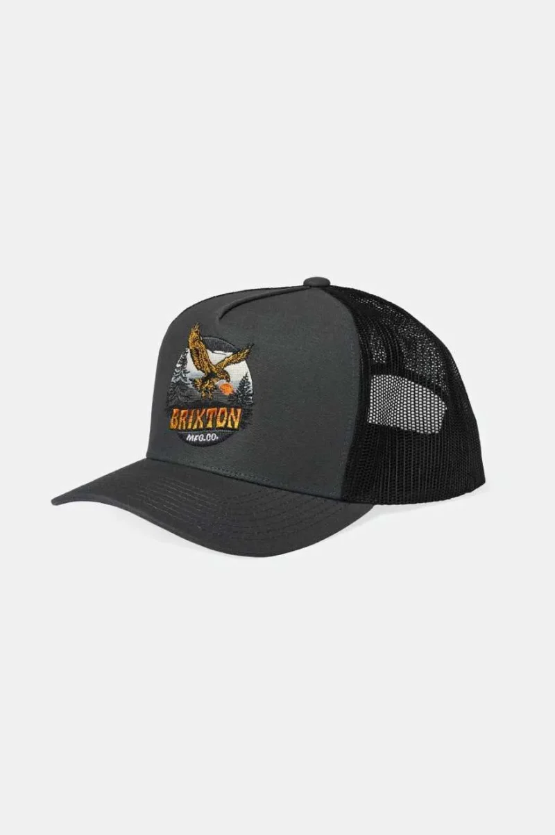 ridgewood charcoal black trucker hat netplus