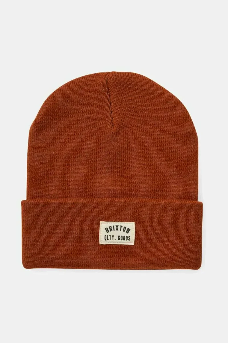 rust orange woodburn watch cap beanie