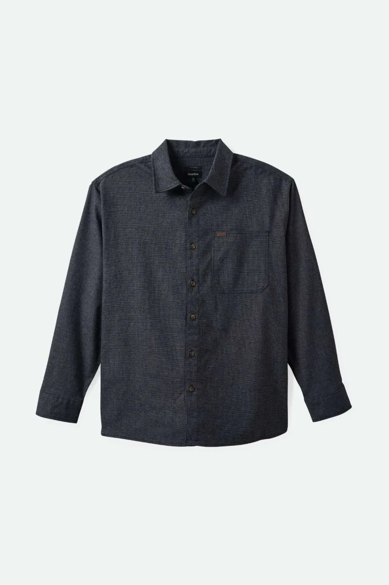 selden long sleeve tweed overshirt