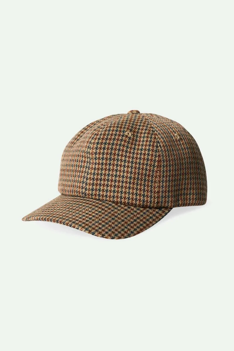 shelby adjustable houndstooth sand hat