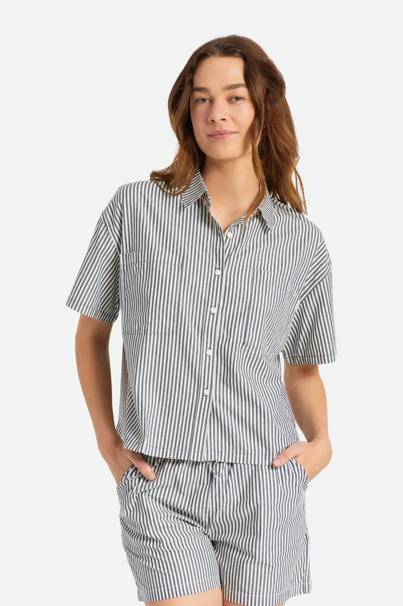 sidney summer navy woven shirt