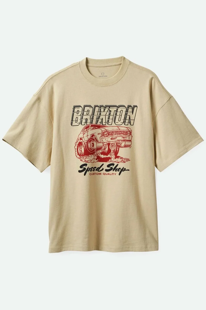 smokey heavyweight relaxed tee cream classic wash