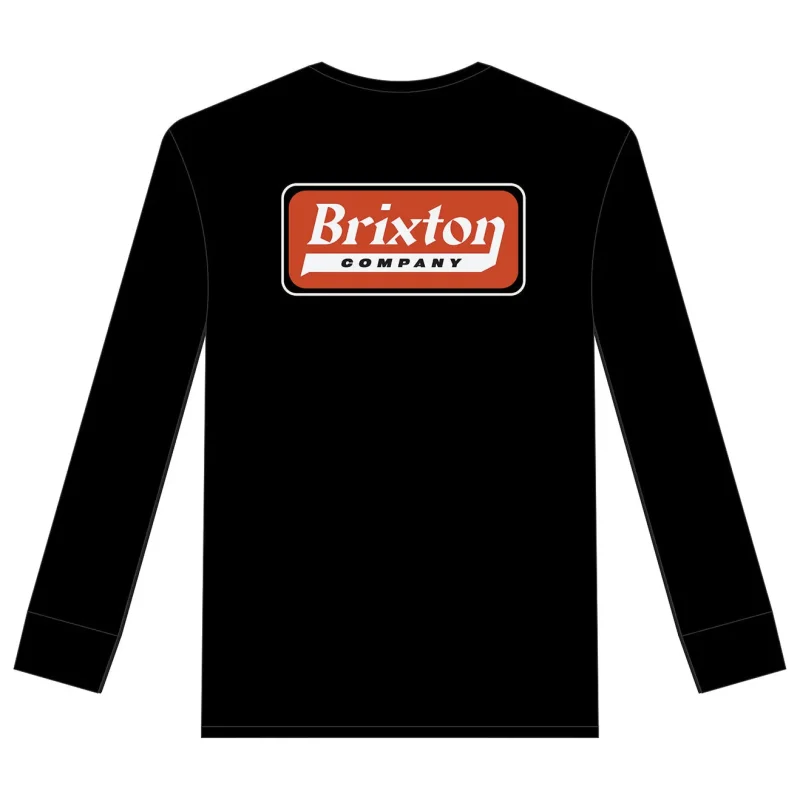 steadfast black long sleeve tee standard fit