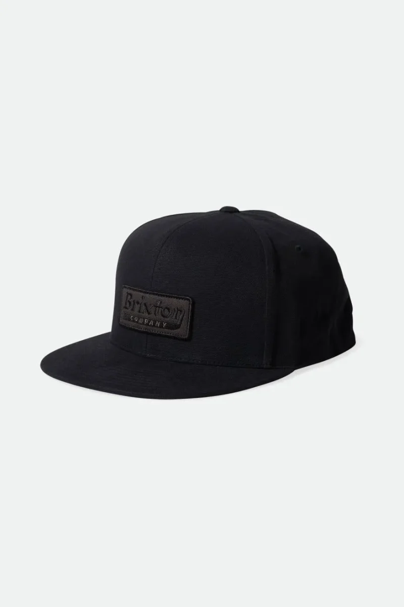 steadfast black snapback hat high quality durable