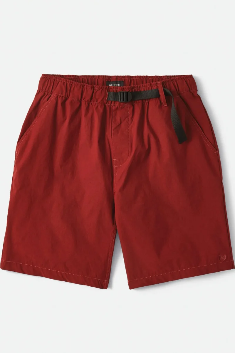 steady cinch dark brick utility short