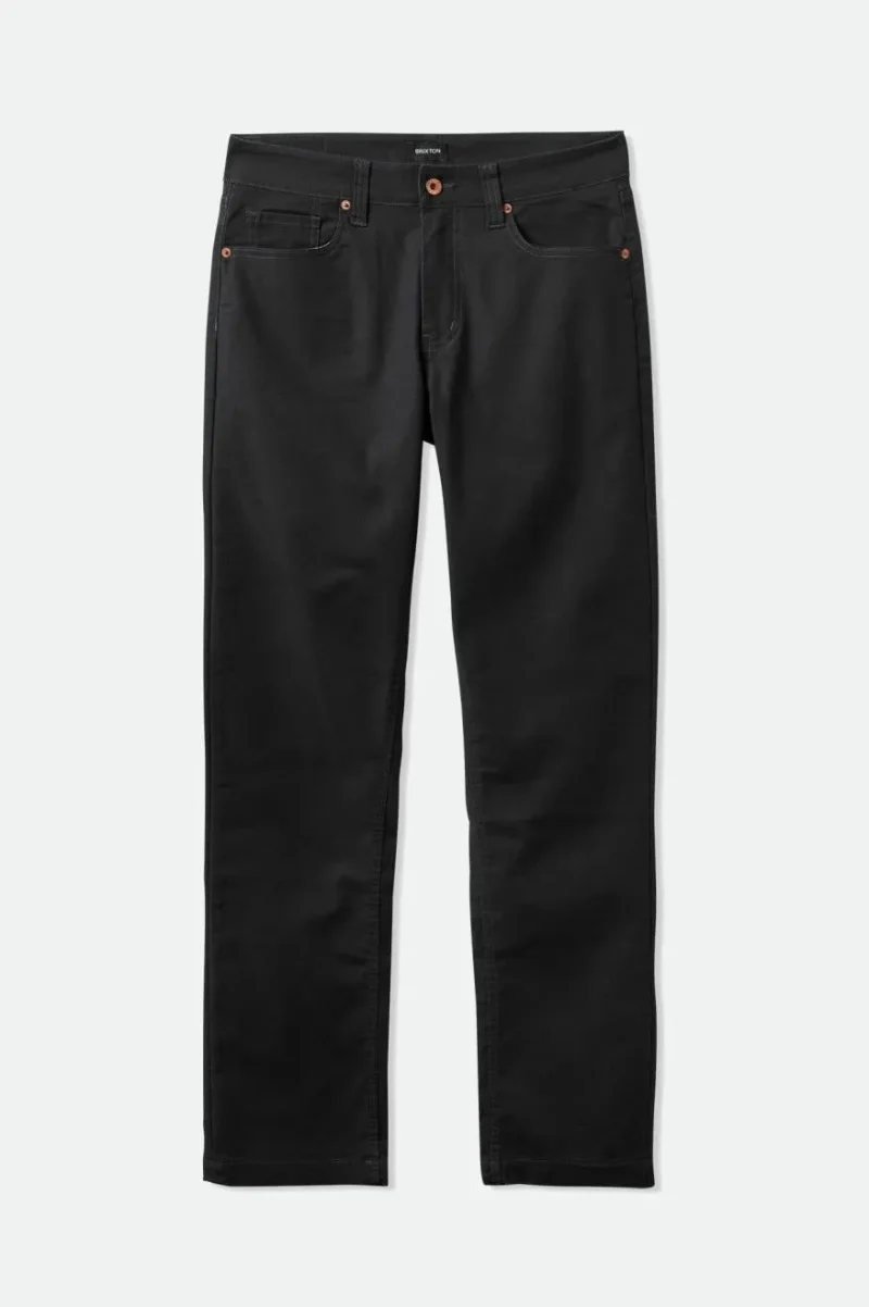 stretch 5 pocket black builder pants