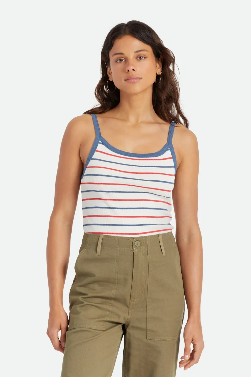 striped samantha tank top