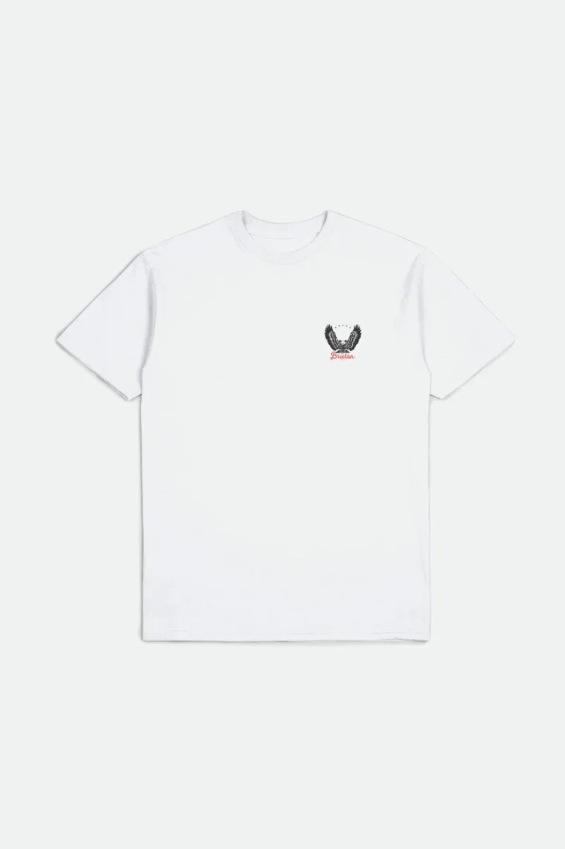 talon short sleeve standard tee white black