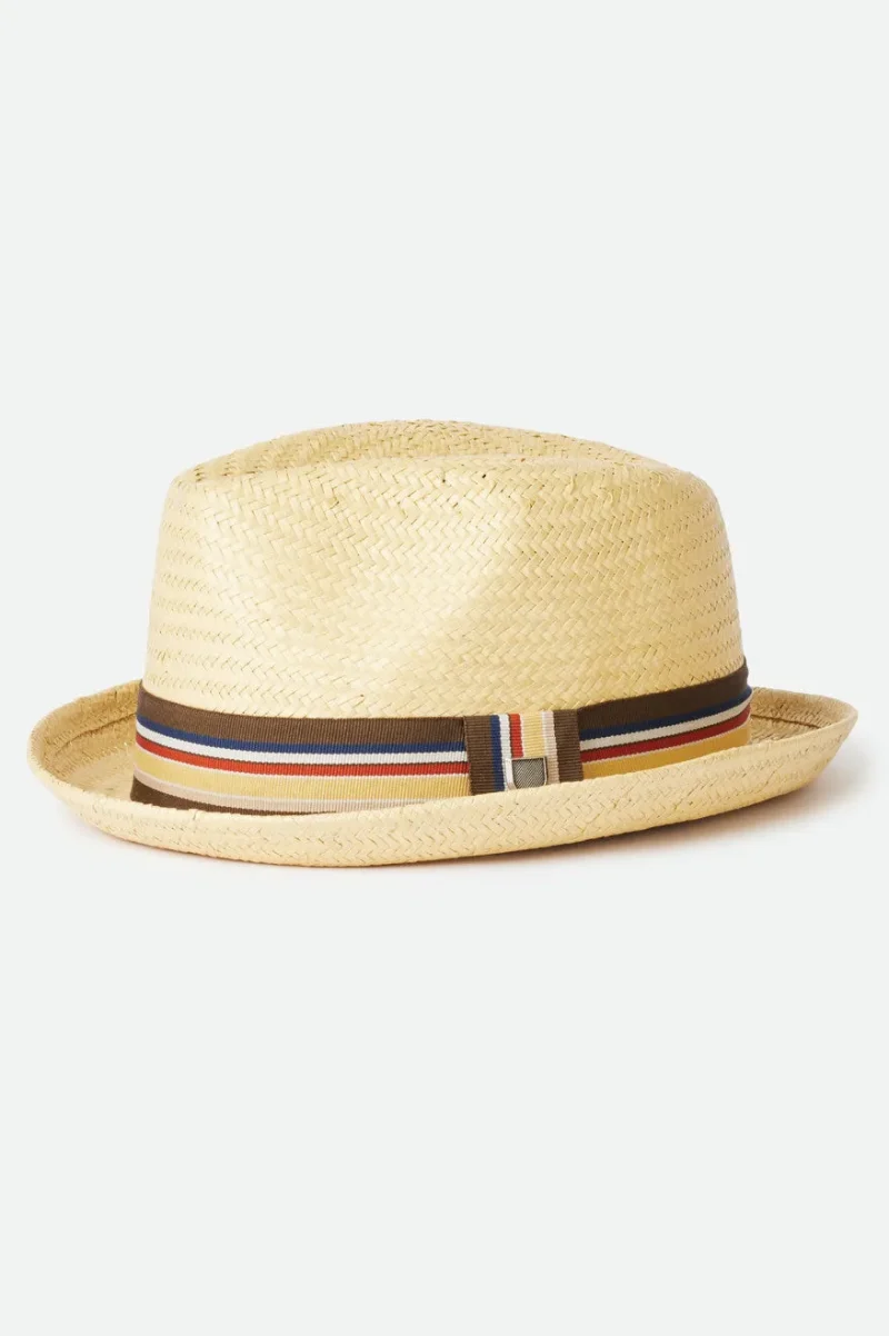 tan castor fedora hat