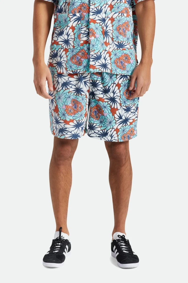 terry cloth kaleidoscope eye shorts pacific reserve