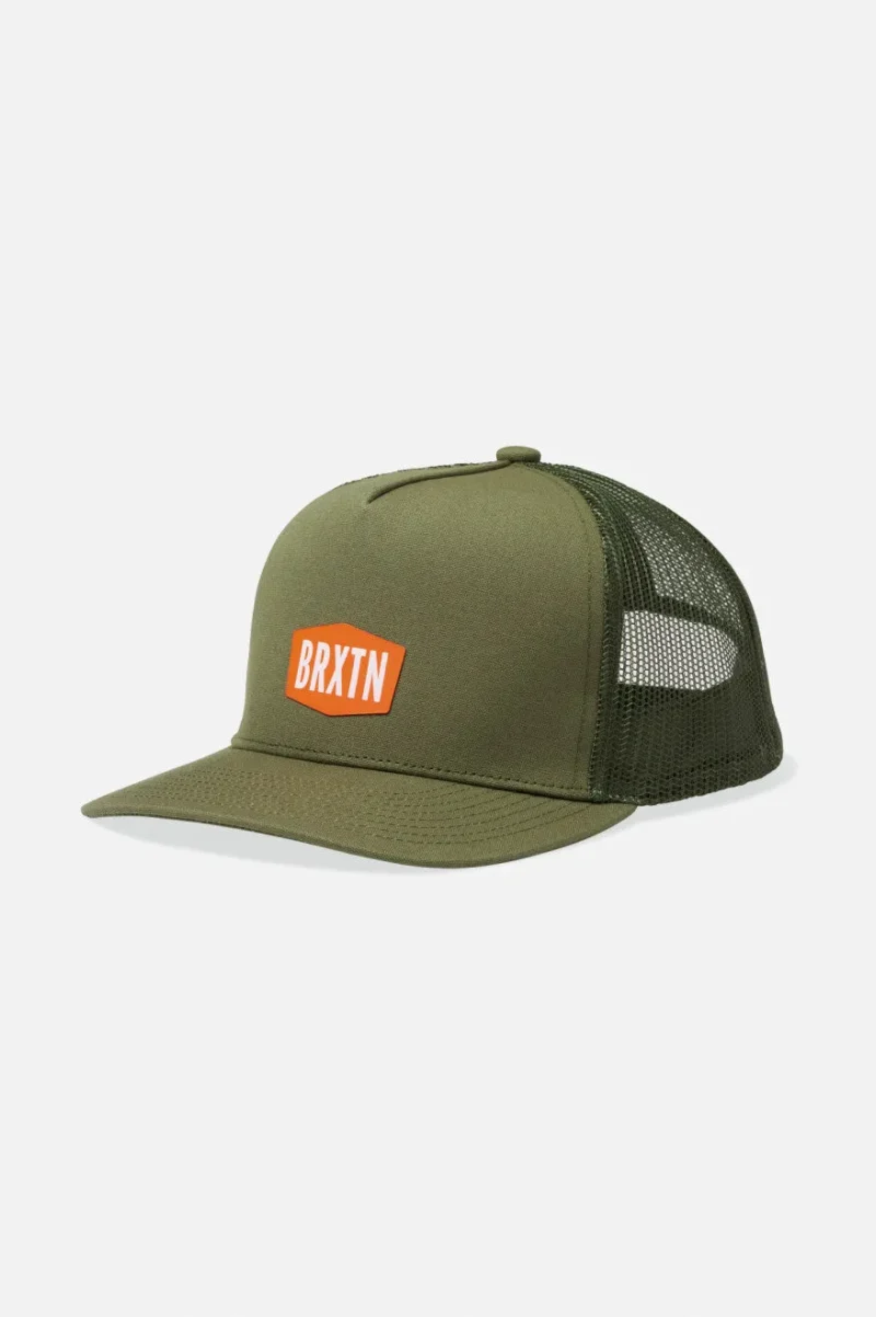 thornton netplus mp trucker hat olive green