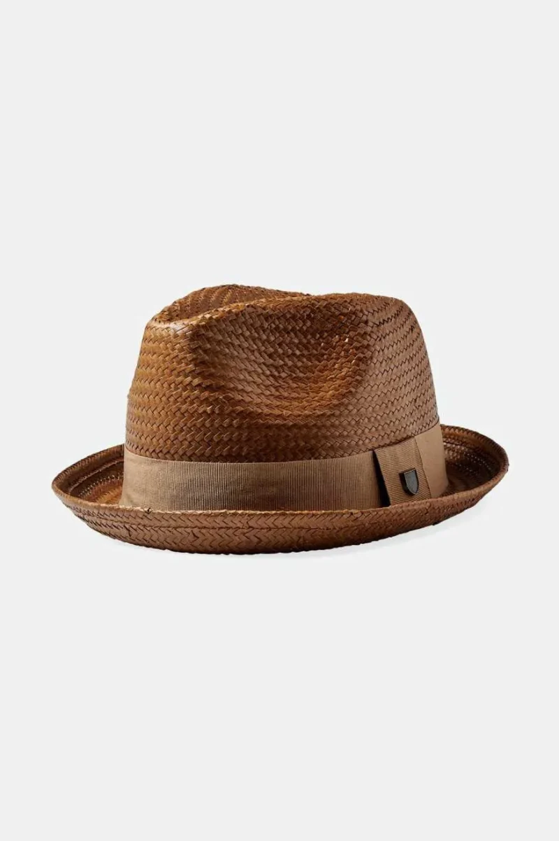 toffee bronze castor fedora hat