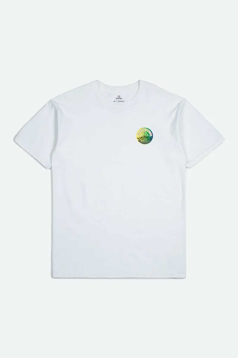 tune out white short sleeve standard tee