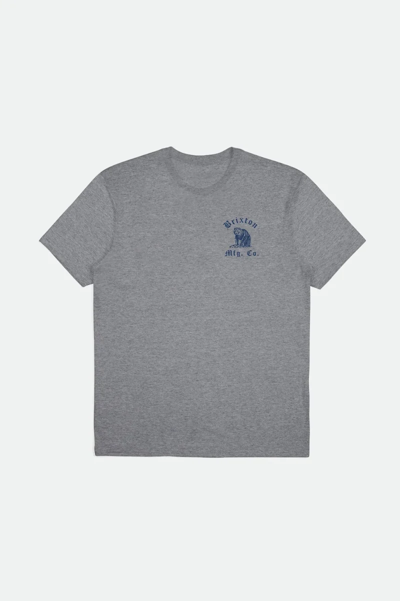 ursus heather grey tailored short sleeve tee