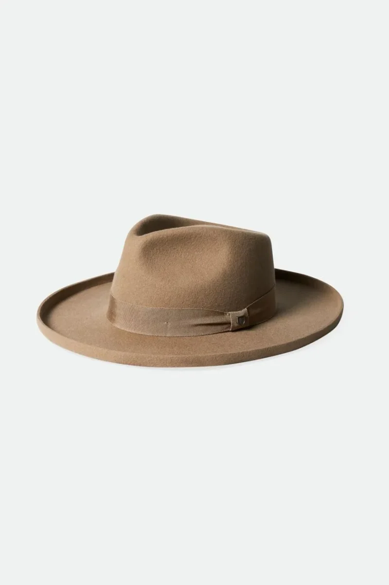 victoria sand felt fedora hat