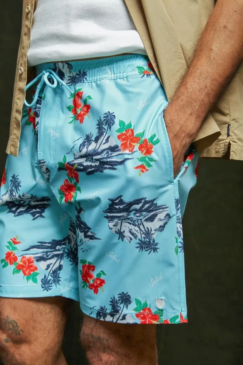 voyage short 7 canal blue shorts