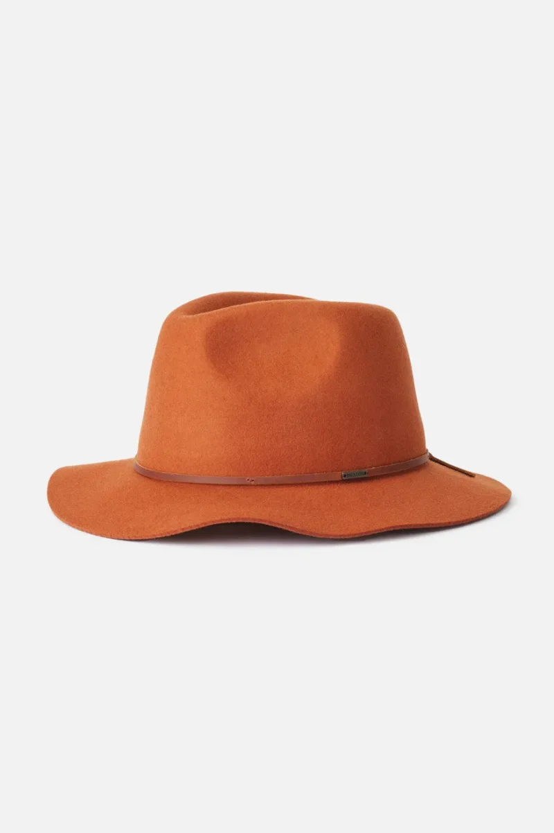 wesley caramel fedora hat