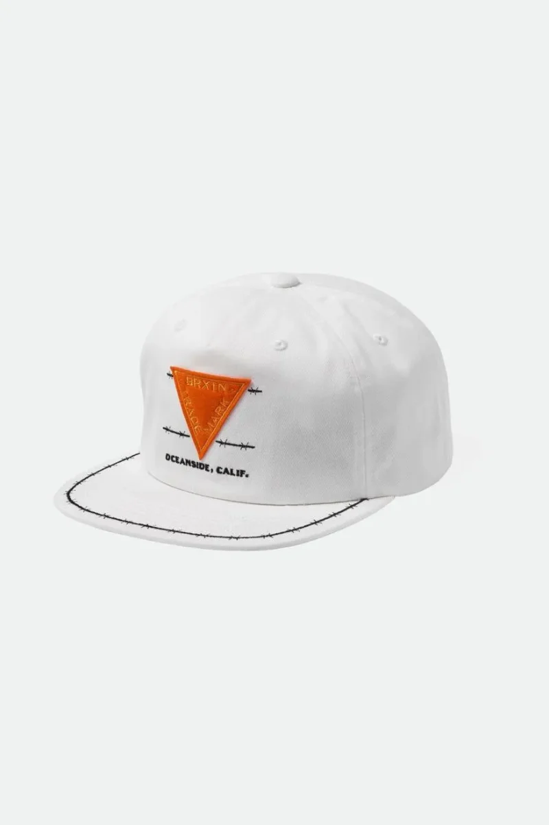 white barbed wire mp snapback