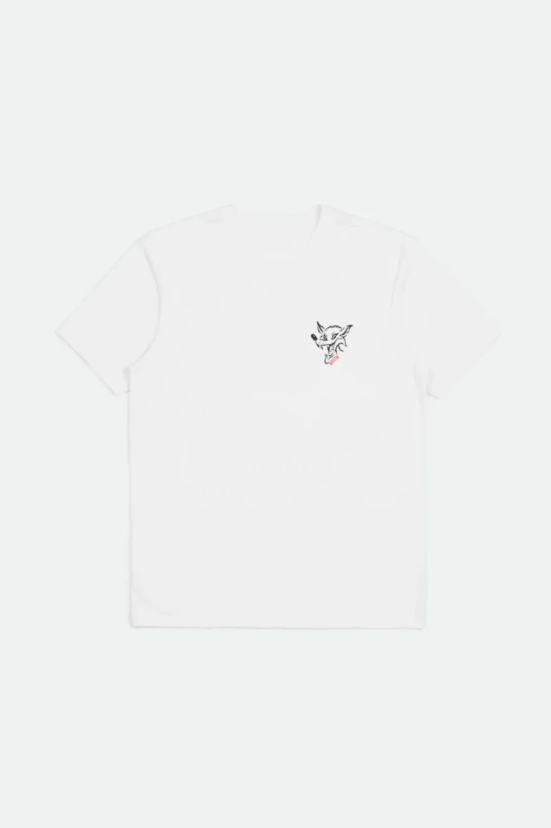 wolf tailored s s tee white