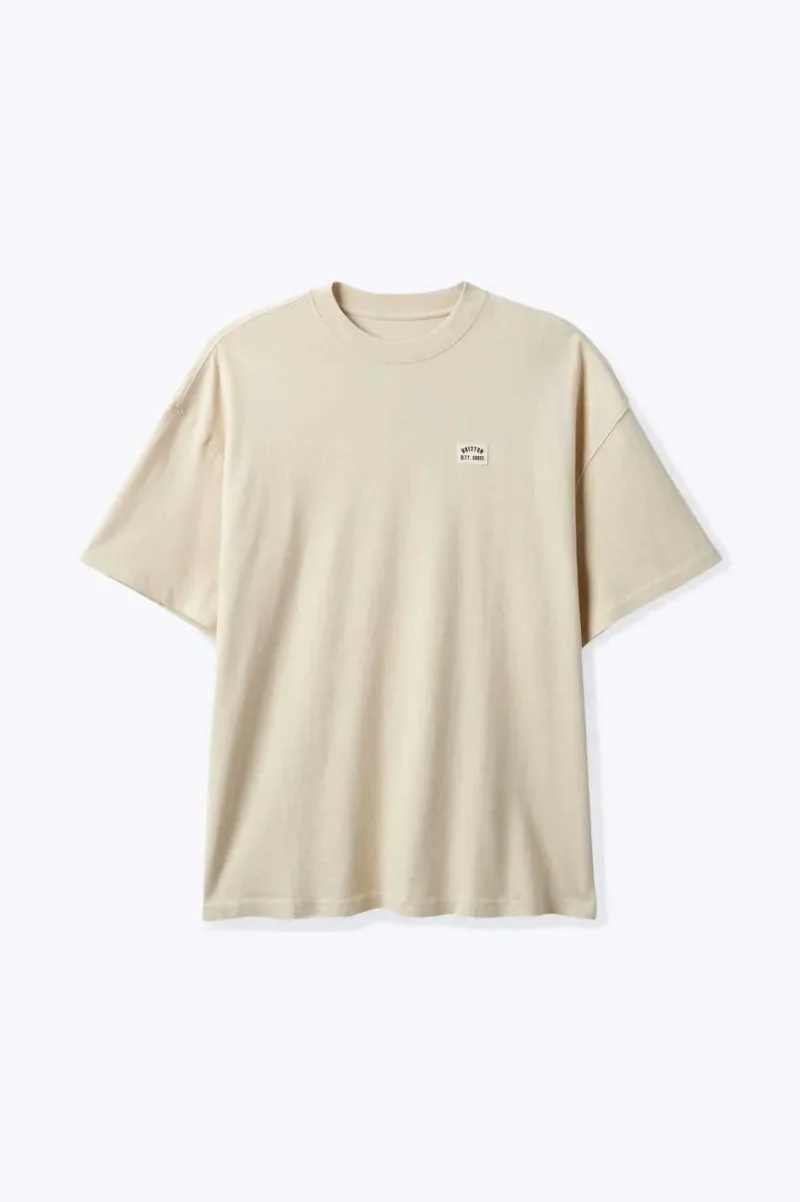 woodburn heavyweight cream t shirt classic relaxed fit