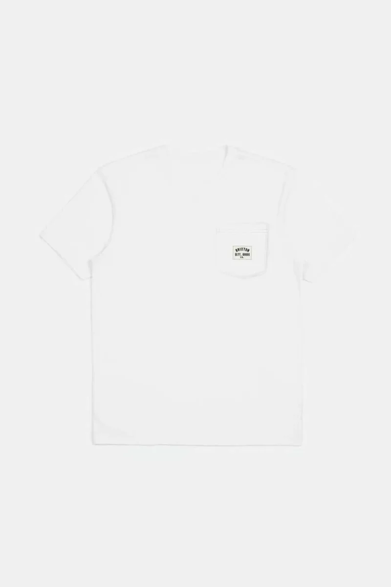 woodburn tailored pocket t shirt white